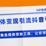 自媒体变现引流抖音引流+爆文采集自媒体借助工具，让你事半功倍（附素材）