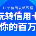 百万额度信用卡的全玩法，6年信用卡实战专家，手把手教你玩转信用卡（12节)