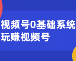 视频号0基础系统性玩赚视频号内容运营+引流+快速变现（20节课）