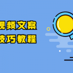 抖音视频文案运营技巧教程：注册-养号-发作品-涨粉方法（10节视频课）