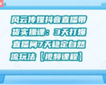 风云传媒抖音直播带货实操课：3 天打爆直播间 7 天稳定自然流玩法【视频课程】