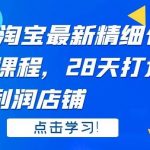 2021 淘宝最新精细化淘差价课程，28 天打造 10000+利润店铺