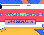 详细解析TIKTOK如何利用海外CPS+工具0粉丝轻松变现月入过万