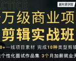 新片场学院千万级商业项目剪辑实战班，做剪辑不在业余（教程+素材）