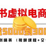 7天从小白到精英 月收益5000到30000 小红书虚拟电商项目(视频课程+交付手册)