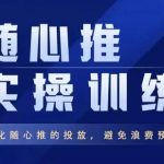 优化随心推投放，避免浪费预算千川直播间随心推实操训练，