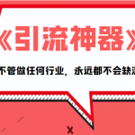 {引流神器}拥有这套系统化的思维，不管做任何行业，永远都不会缺流量（PDF电子书）