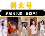 2023抖音快手短视频美女号课程制作玩法教程，美女号搬运新起号玩法，新技术（素材+教程）