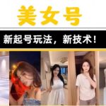 2023抖音快手短视频美女号课程制作玩法教程，美女号搬运新起号玩法，新技术（素材+教程）