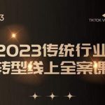 数据哥2023传统行业转型线上全案课，2023年传统行业如何转型线上，线上创业/传统转型避坑宝典