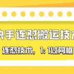 对外收费990的最新快手连怼搬运技术玩法，1:1过同框技术（4月10更新）