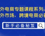 跨境电商必备课程，轻松进军海外市场，最全境外电商专题课程系列