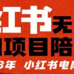 【推荐】小红书无货源项陪目‬跑营，从0-1从开店到爆单，单店30万销售额，利润50%，有所‬的货干‬都享分‬给你【更新】