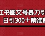 小红书图文号暴力引流4.0，日引300＋精准粉丝【揭秘】