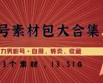 美女号素材包大合集，8000多个素材，一步到位助力男粉号