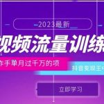 短视频流量训练营：百万操作手单月过千万的项目：抖音变现王中王能力超强