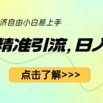 小红书精准引流，小白日入600+，轻松实现副业经济自由（教程+1153G资源