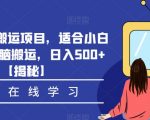 影视推广搬运项目，适合小白操作，无脑搬运，日入500+【揭秘】