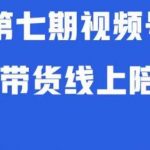 视频号直播带货线上陪跑营第七期：算法解析+起号逻辑+实操运营