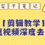 【保姆级教程】短视频搬运深度去重教程