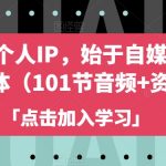 自媒体与个人IP，始于自媒体，高于自媒体（101节音频+资料