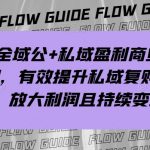 全域公+私域盈利商业大课，有效提升私域复购率，放大利润且持续变现