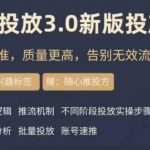 DOU+豆荚投放实操课3.0新版，让流量更精准，质量更高，告别无效流量