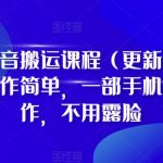 D1G·抖音搬运课程（更新2023年12月），操作简单，一部手机就可以操作，不用露脸