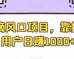 滴滴风口项目，靠拉新用户日赚1000+