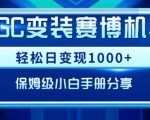 AIGC变现！带领300+小白跑通赛博机车项目，完整复盘及保姆级实操手册分享【揭秘】