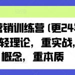 老A营销训练营(更24年5月)，轻理论，重实战，轻概念，重本质