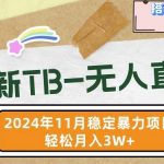 “【最新TB-无人直播】11月最新，打造你的日不落直播间，轻松月入过W【揭秘】”