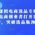 “小红书虚拟电商选品专栏课：助虚拟电商创业者打开选品视野，突破选品瓶颈”